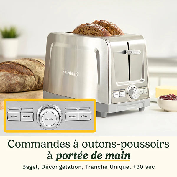 Grille-pain 2 fentes en inox Core Collection CPT1600E Cuisinart