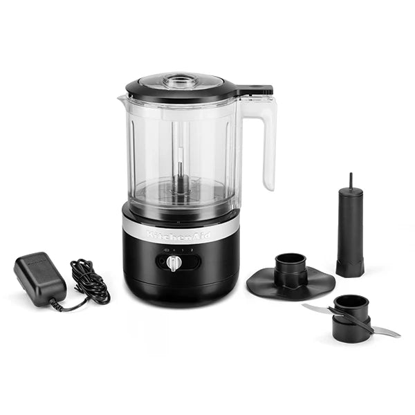 Hachoir électrique sans fil 2 vitesses 1,18 L noir réglisse 5KFCB519EBM Kitchenaid