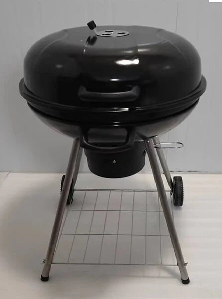 Barbecue Charbon sur Chariot Bicook – Grande Grille – Réglable en Hauteur – Idéal 8 Personnes