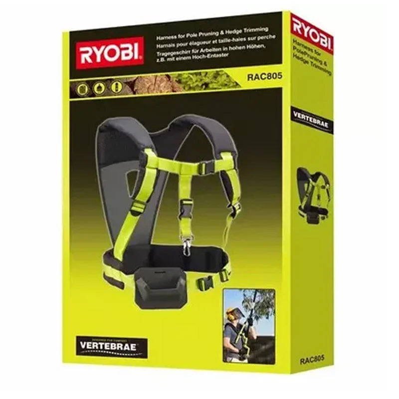 Harnais baudrier Vertebrae™ RYOBI RAC805 universel  pour élagueurs et taille-haies sur perche toutes marques