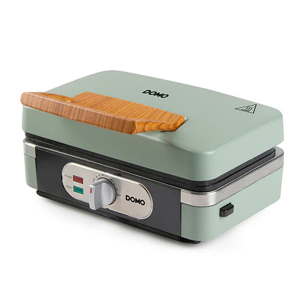 Appareil 3-en1 croque, gaufre et grill Snackmaker coloris sauge 1000 W DO9276C Domo