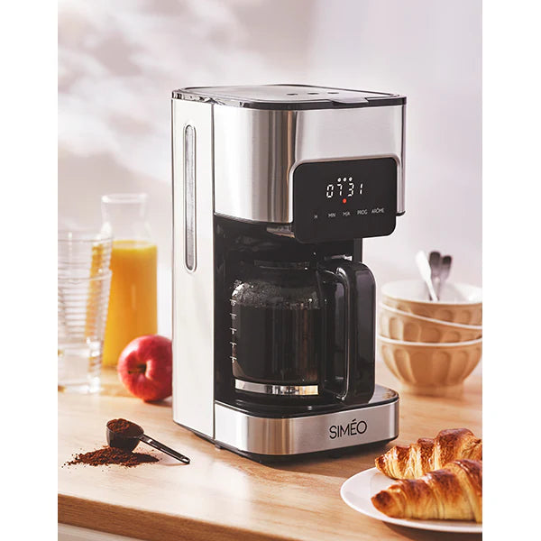 Cafetière filtre électrique programmable 1,5 L 900 W Simeo