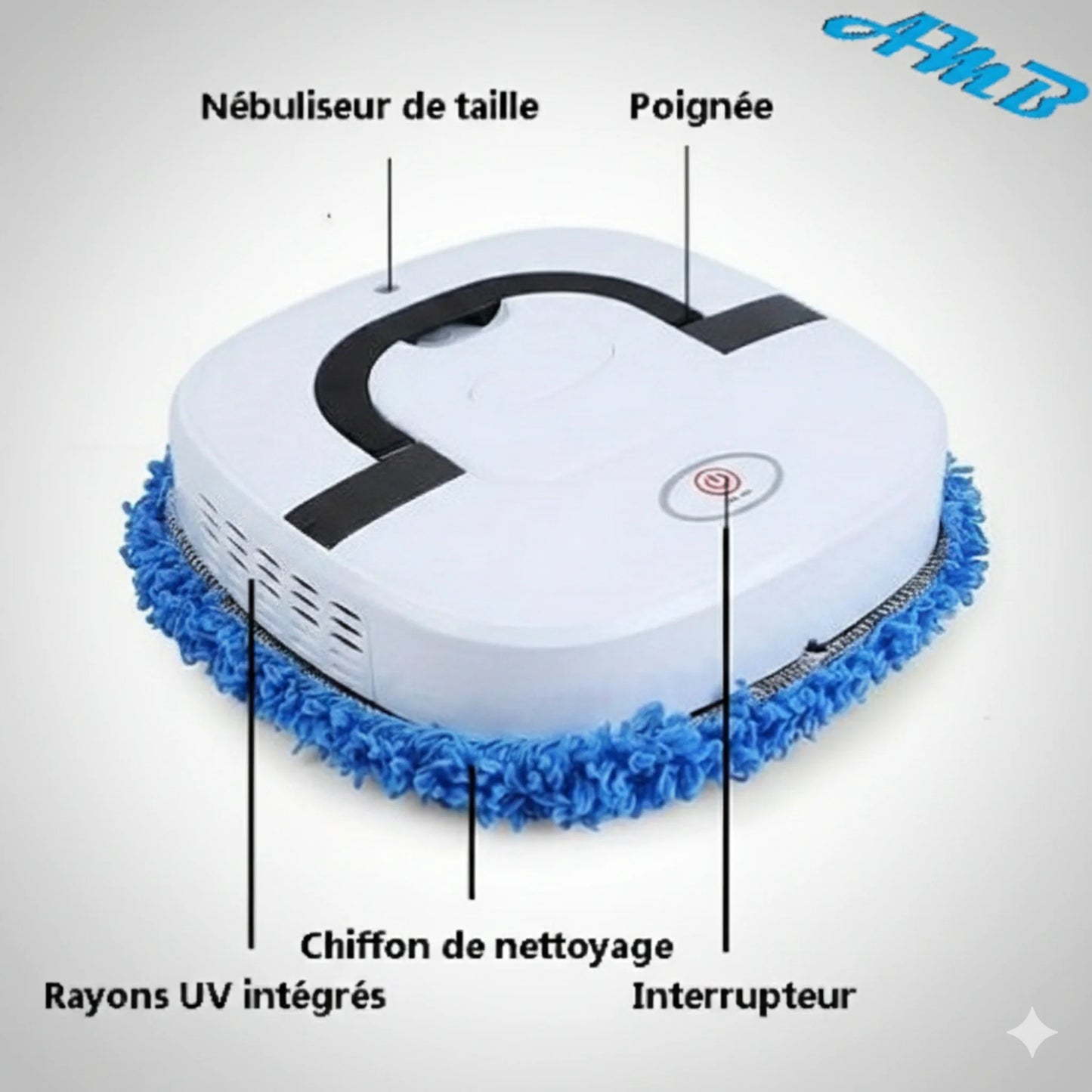 Robot Laveur de Sol AMB - 2h Autonomie - Pulvérisation - Navigation 3D