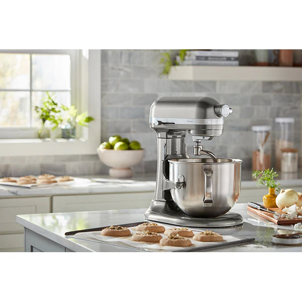 Robot pâtissier multifonction Artisan à bol relevable 5,6 L gris argent 5KSM60SPXECU  Kitchenaid