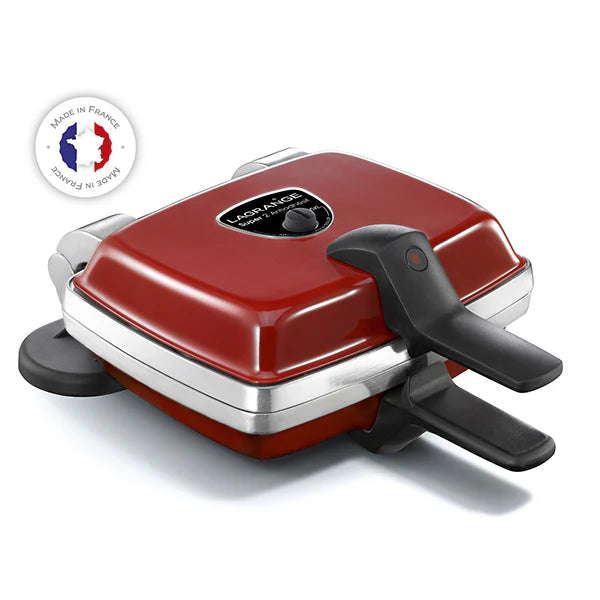 Gaufrier électrique 3 plaques Super 2 Antiadhésif rouge 1000 W Lagrange