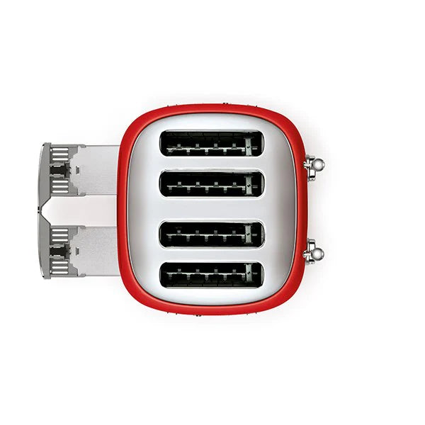 Toaster 4 fentes rouge 2000 W TSF03RDEU Smeg