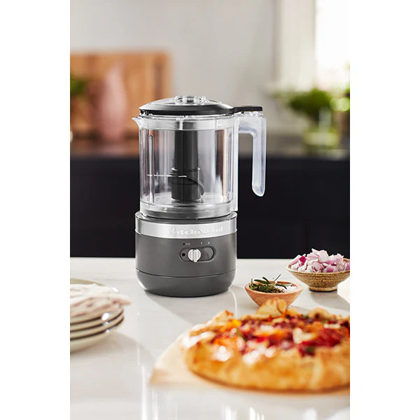 Hachoir électrique sans fil 2 vitesses 1,18 L gris mat 5KFCB519EDG Kitchenaid