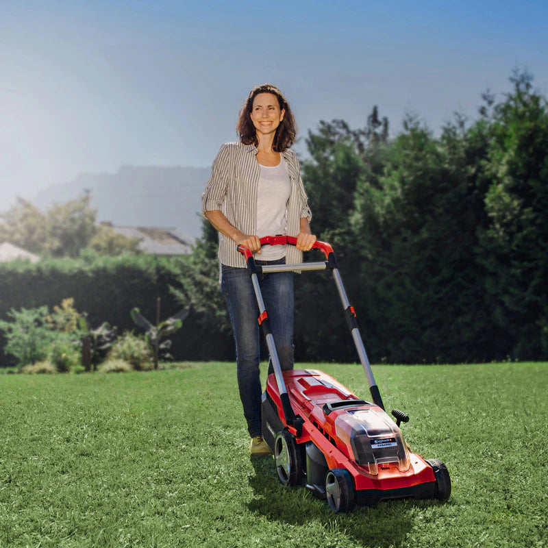 Tondeuse à gazon sans fil RASARRO 36/38 Power X-Change EINHELL 3413180 avec 2 Batteries 4,0 Ah et Chargeur rapide