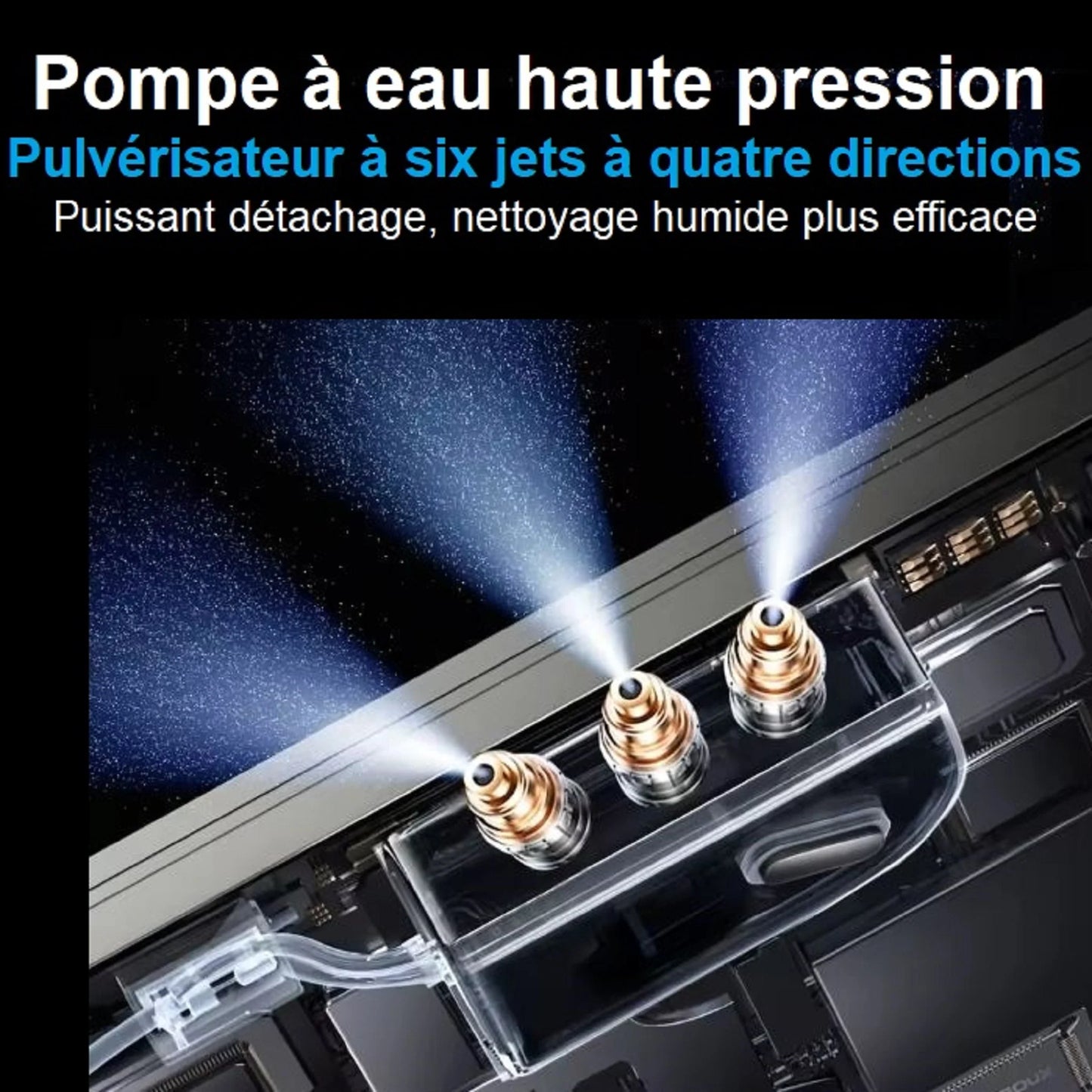 Robot Lave-Vitre EDC-300 - Aspiration Puissante 9000Pa & Double Rouleau