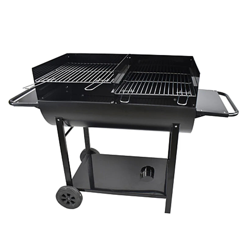 Barbecue demi tonneau à charbon 90 x 50 cm