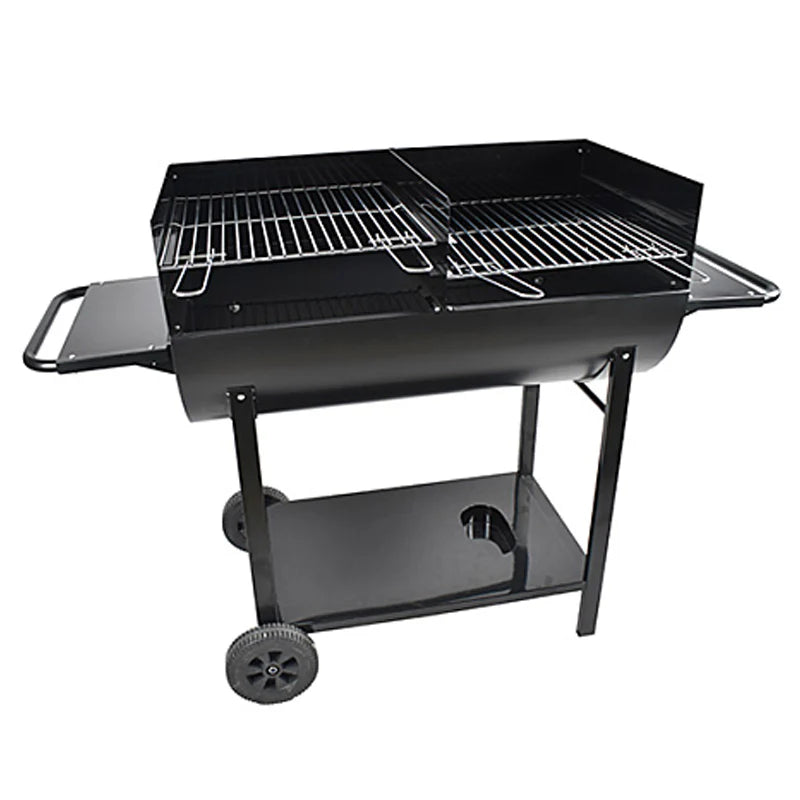 Barbecue demi tonneau à charbon 90 x 50 cm