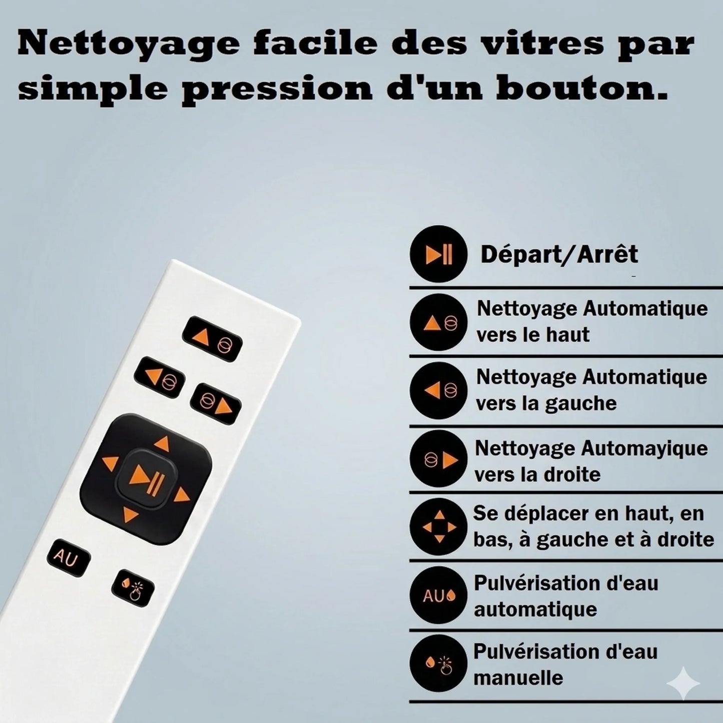 Robot Lave-Vitre RAL-05 - Aspiration 5600Pa & 3 Modes de Nettoyage