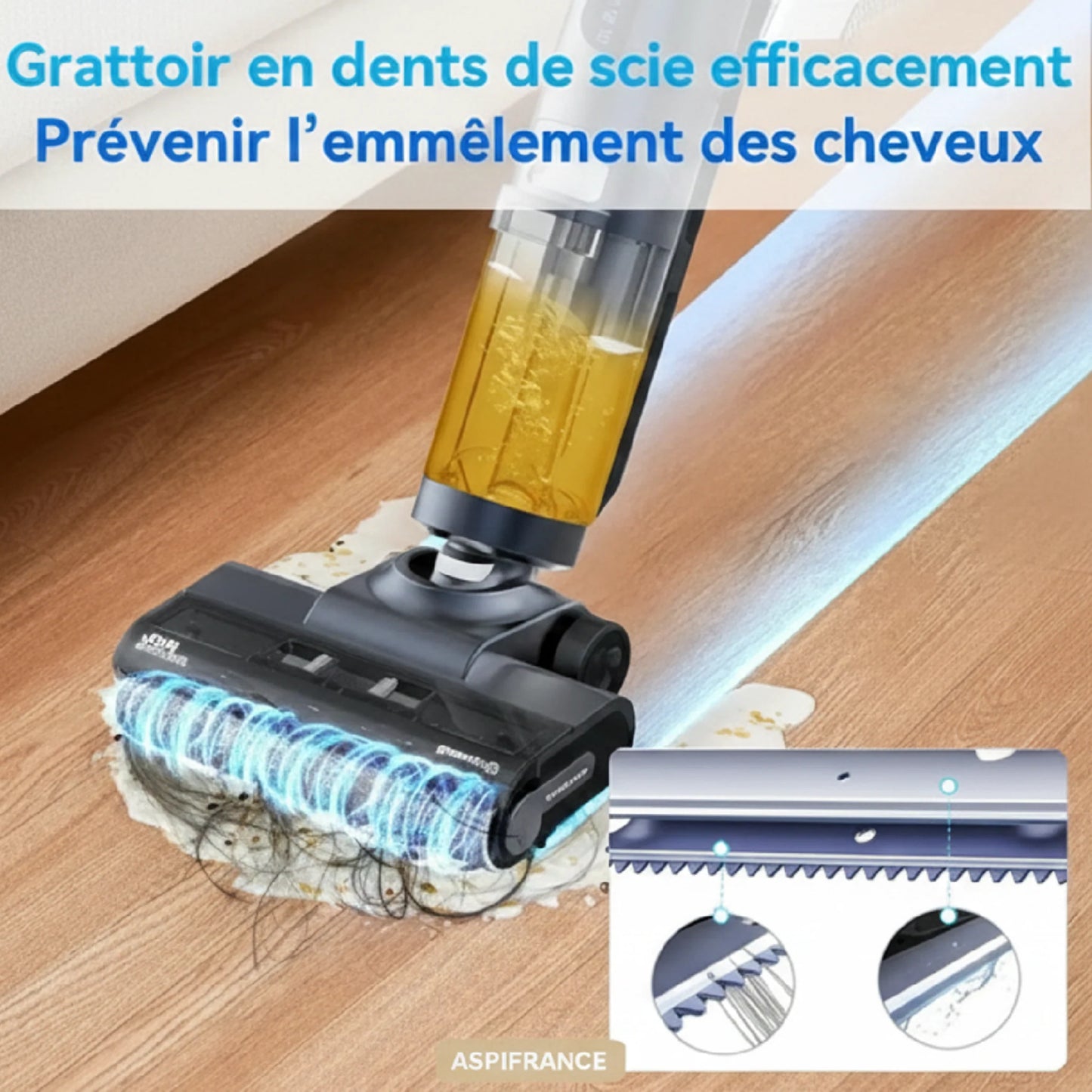 Aspirateur Laveur PRO 3 en 1 - Auto-Nettoyage 70° - Séchage Air Chaud
