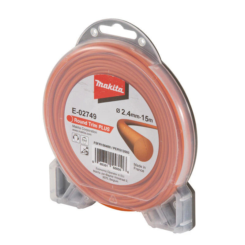 Fil de coupe Orange 2,4mm x 15m rond MAKITA E-02749