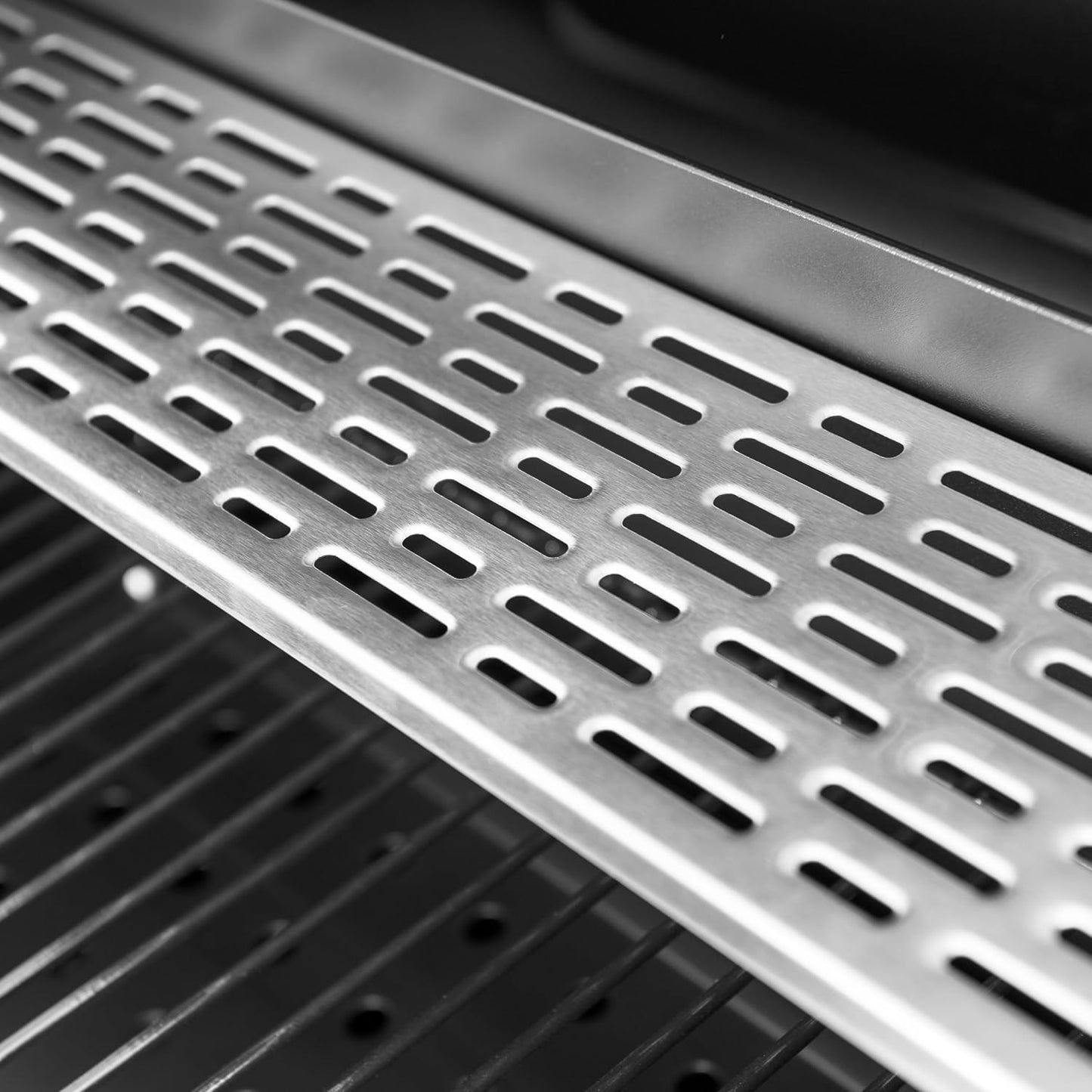 BRIGROS La voglia di fare MasterCook Barbecue à charbon en acier avec roues robustes et stables avec double grille, thermomètre et réglage panier barbecue, barbecue charbon avec étagères latérales