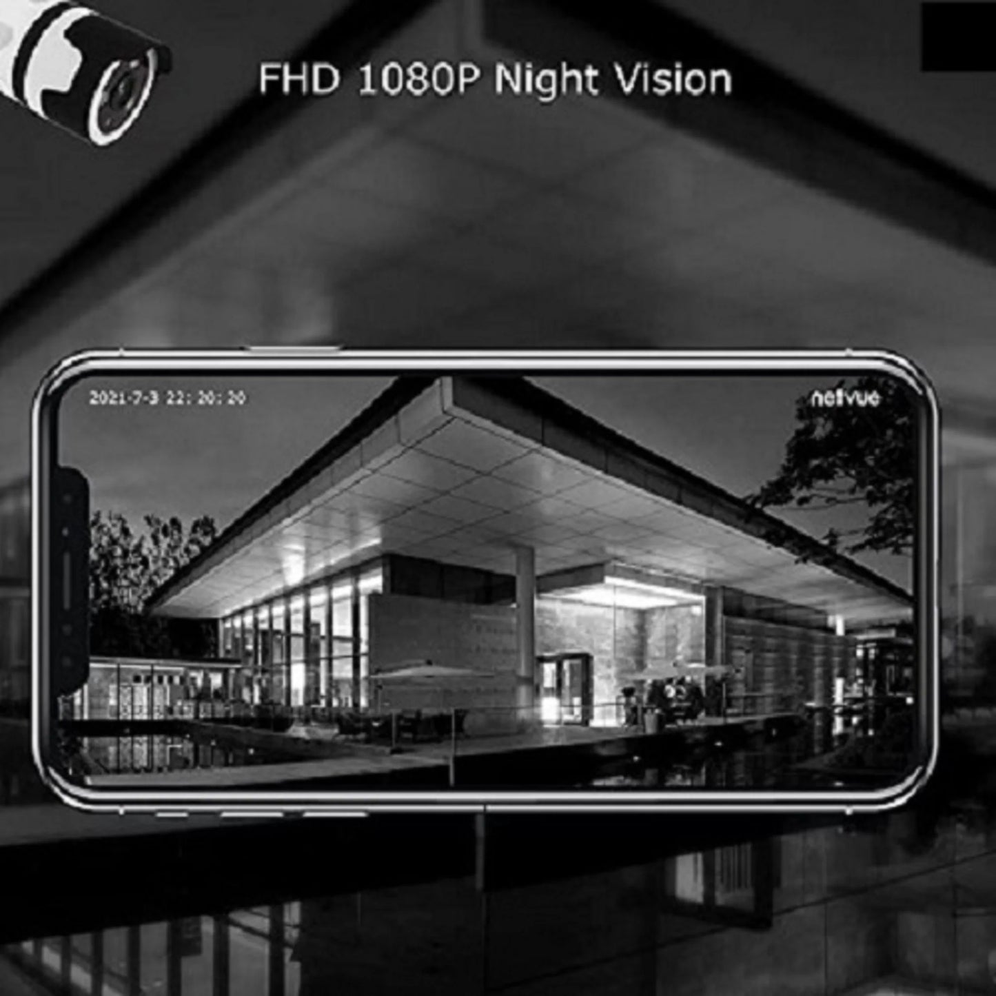 Caméra de Surveillance Extérieure Connectée — Vidéo HD & Vision Nocturne