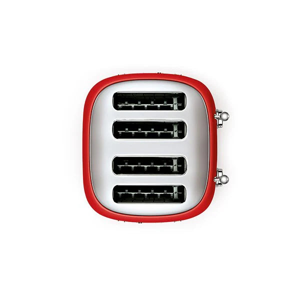 Toaster 4 fentes rouge 2000 W TSF03RDEU Smeg