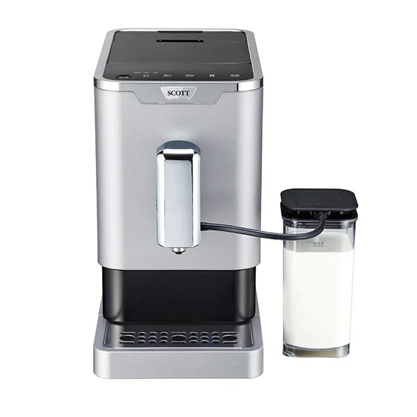 Machine à café broyeur Slimissimo intense Milk Silver 20220 Scott