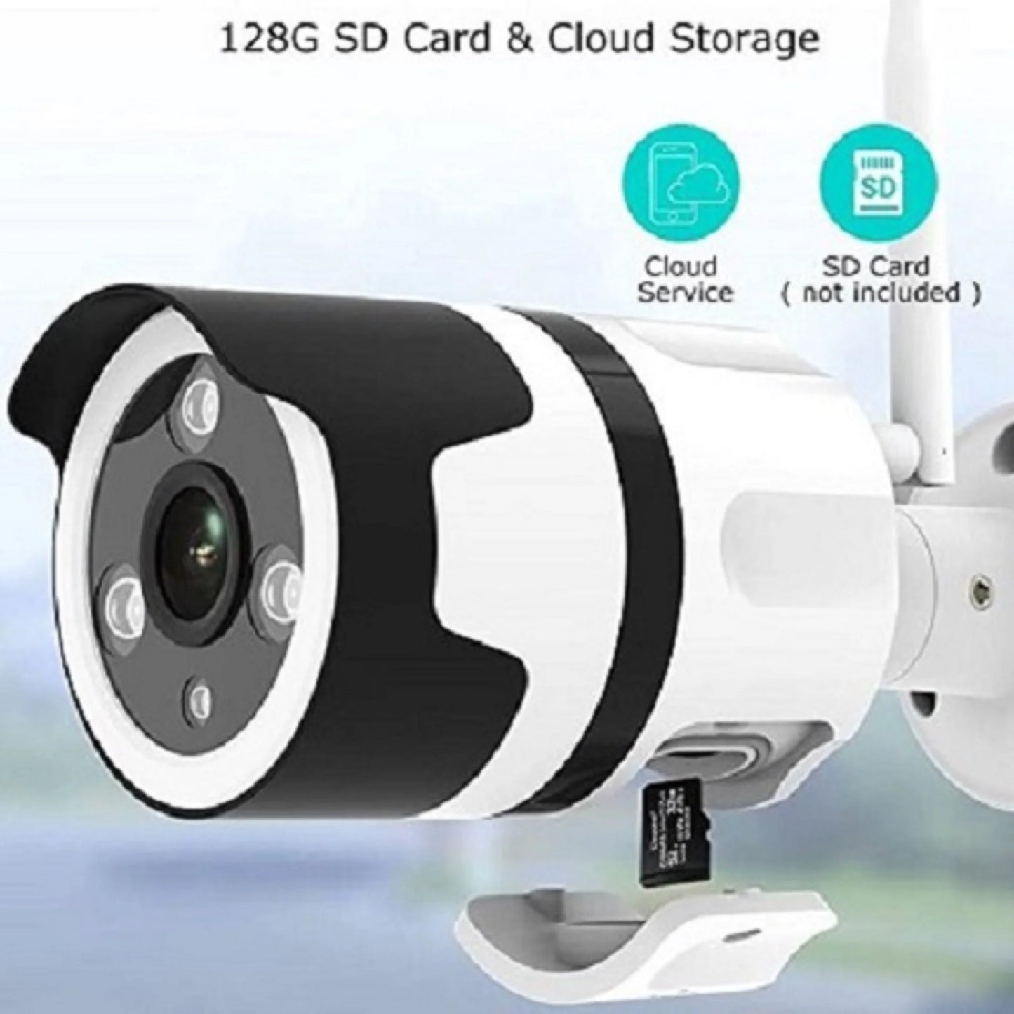Caméra de Surveillance Extérieure Connectée — Vidéo HD & Vision Nocturne