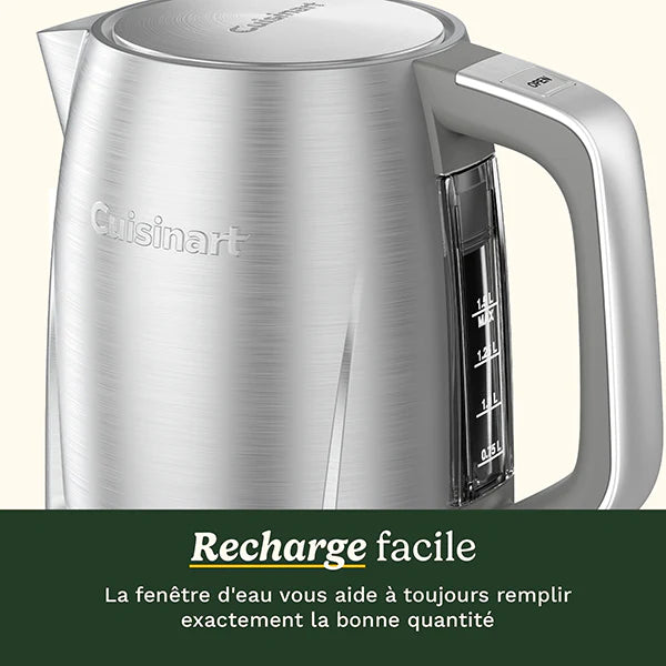 Bouilloire électrique en inox sans fil 1,5 L 3000 W Core Collection JK1600E Cuisinart
