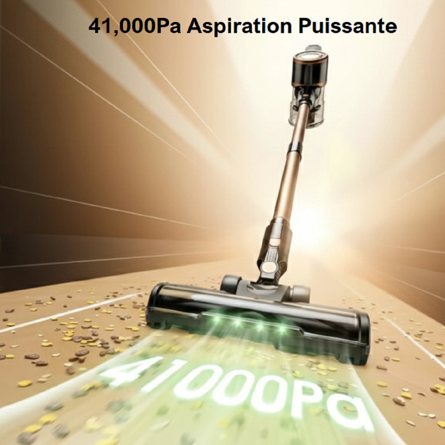 Aspirateur Balai Sans Fil CLG-401 - 41000Pa - 55min - Ultra Silencieux