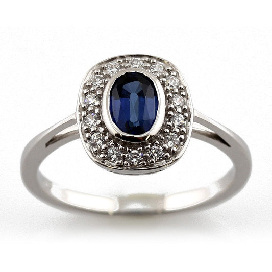 Bague Johanna Saphir (imitation)