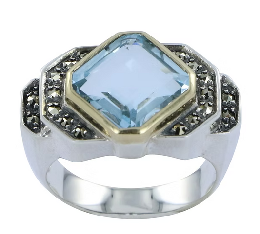 Bague Tank Topaze