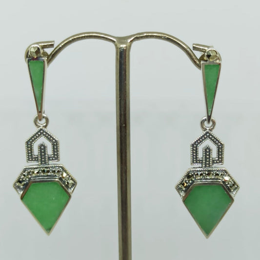 Boucles d'oreille Stéphanie Jade