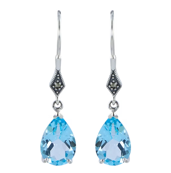 Boucles d'oreille Colette Topaze
