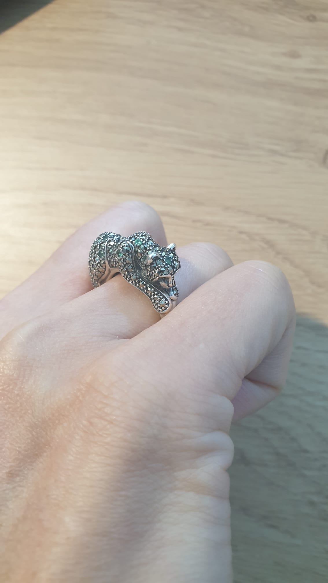 Bague Féline émeraude