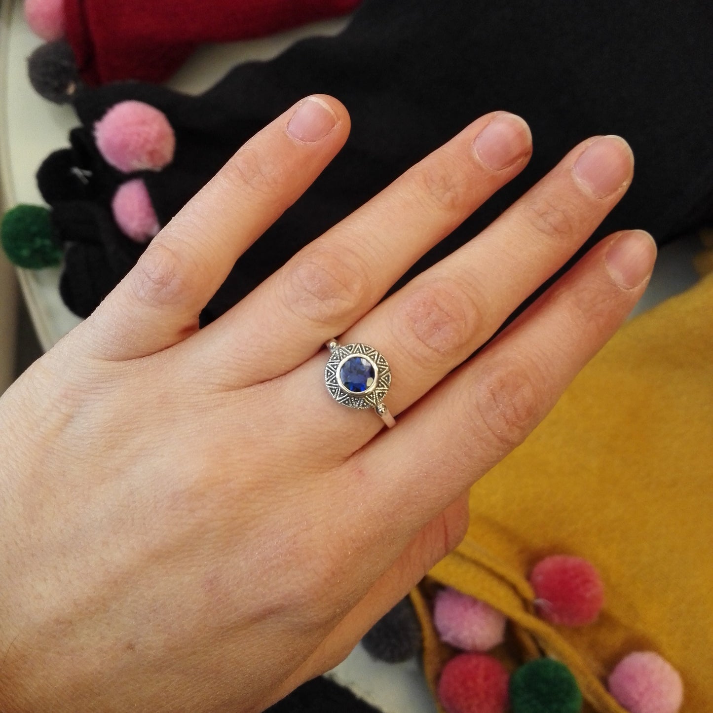 Bague Aline Saphir (imitation)