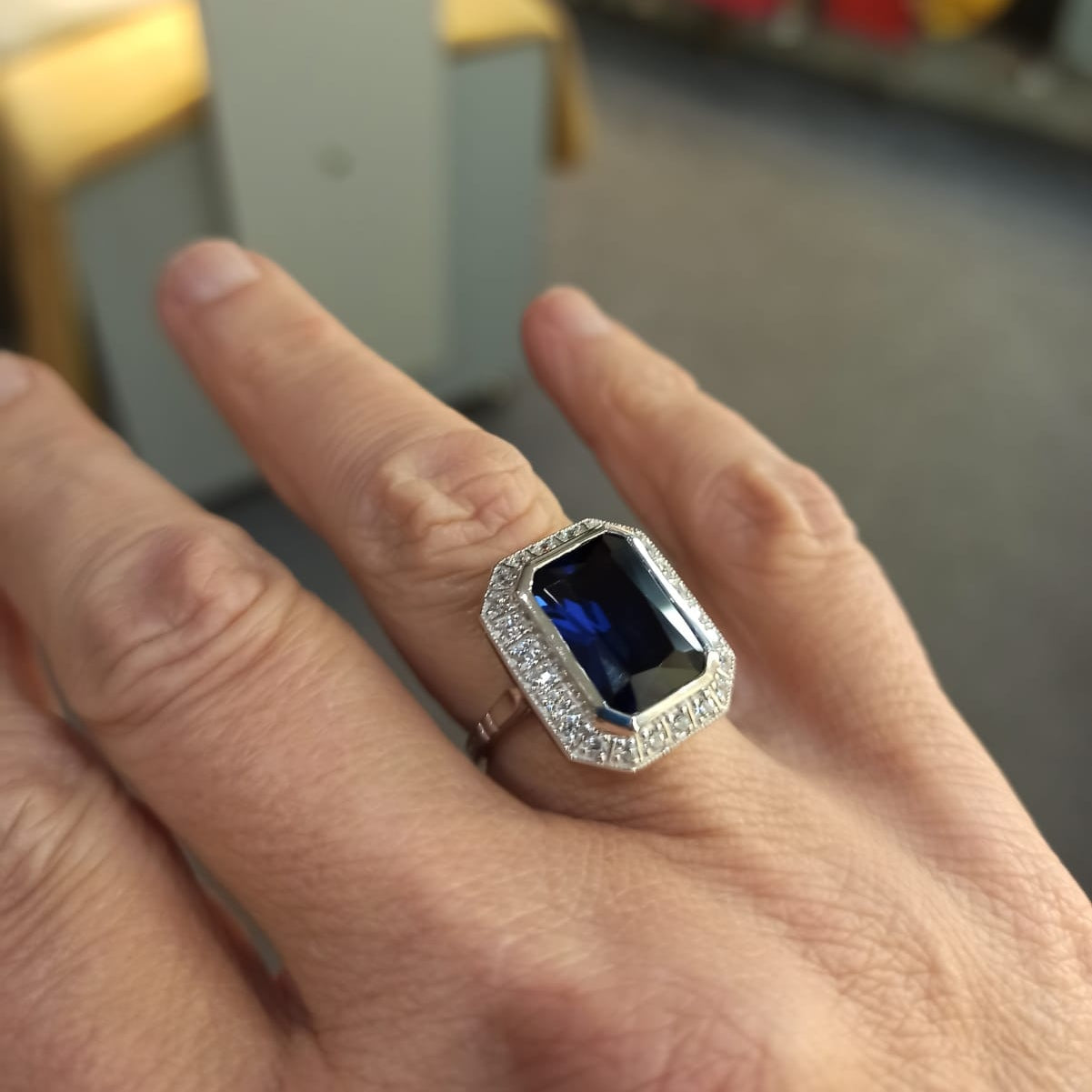 Bague Fantine Saphir (imitation)