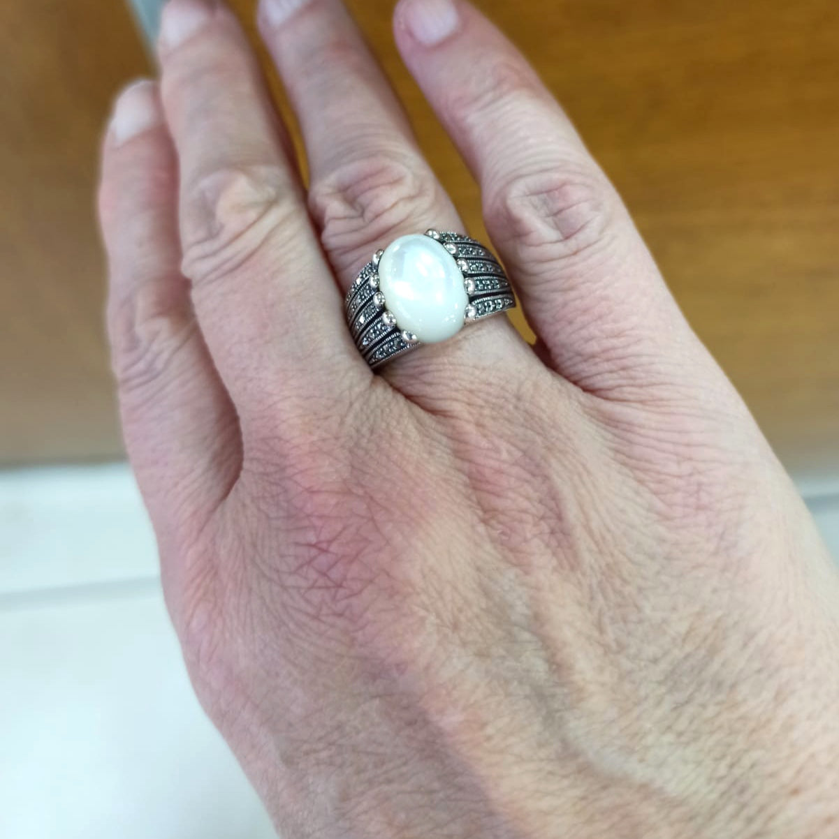 Bague Chloé Nacre