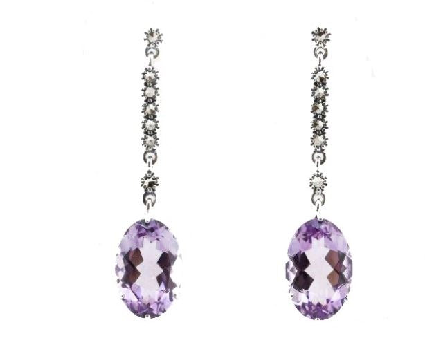 Boucles d'oreille Nina Amethyste