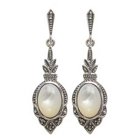 Boucles d'oreille Lea Nacre