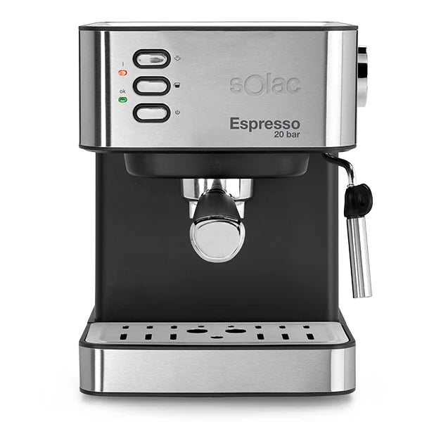 Machine à expresso automatique 2 en 1 inox 20 bar 850 W Solac