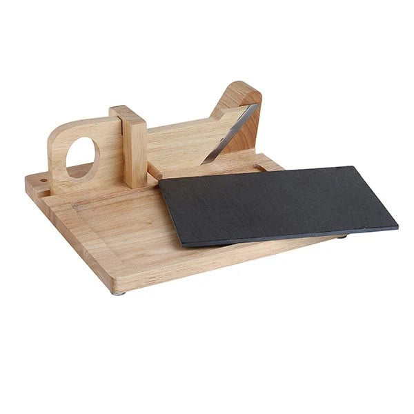 Guillotine à saucisson avec plateau ardoise  Livoo