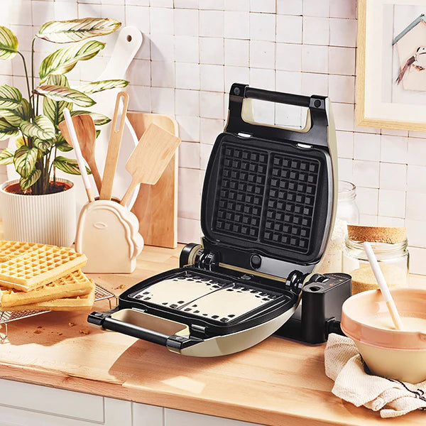 Gaufrier électrique Premium Gaufres® taupe 1200 W Lagrange