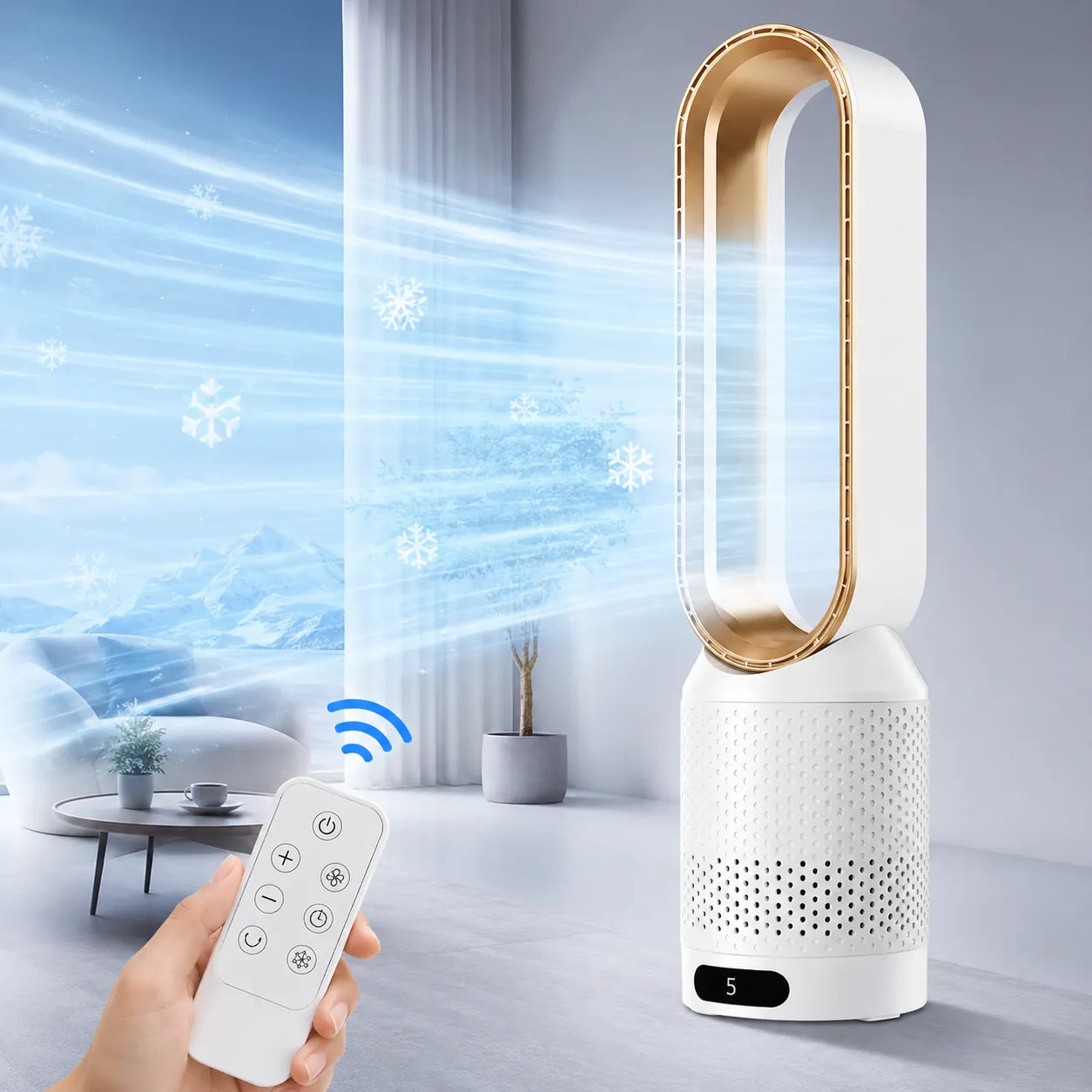 ArcticFlow | Ventilateur Brumisateur Refroidisseur d'Air Climatiseur Mobile Sans Pales