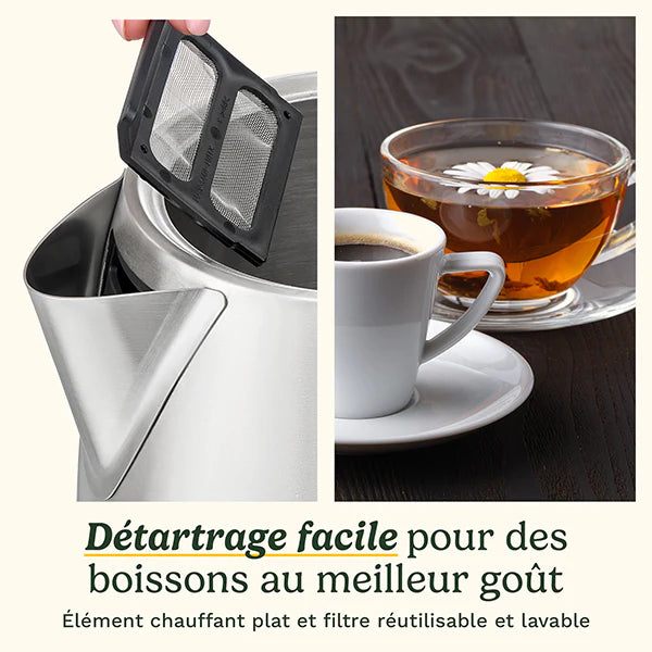 Bouilloire électrique en inox sans fil 1,5 L 3000 W Core Collection JK1600E Cuisinart
