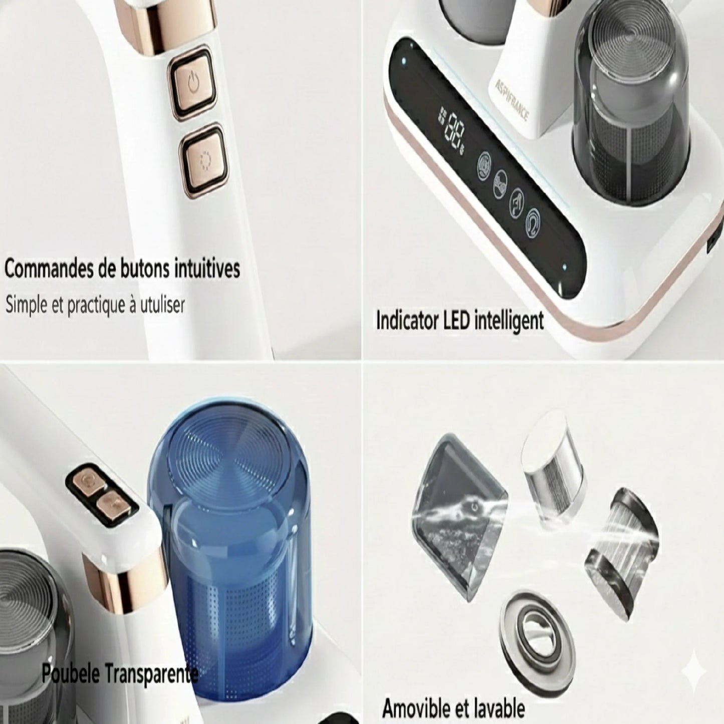 Aspirateur Matelas EXPERT LG15 - Stérilisation UV - Anti-Acariens