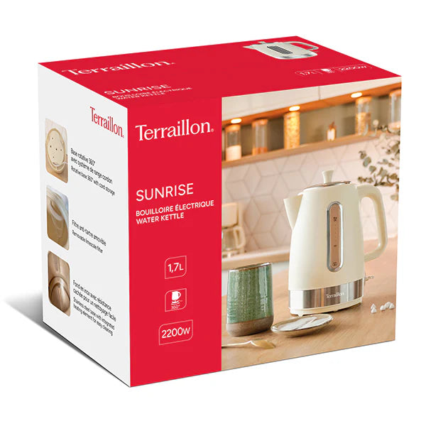 Bouilloire électrique Sunrise 1,7 L 2200W Terraillon