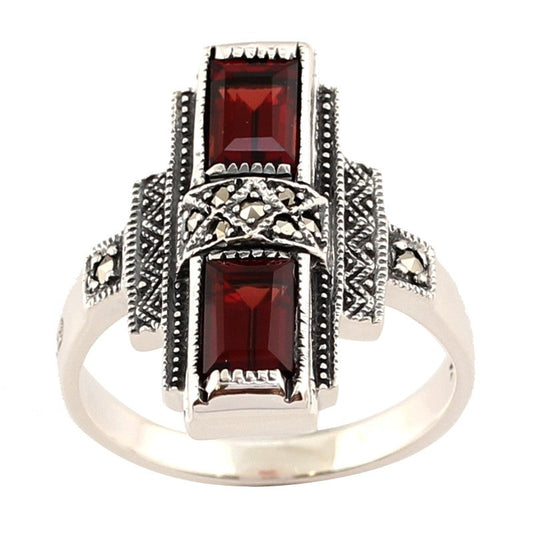 Bague Louane Grenat