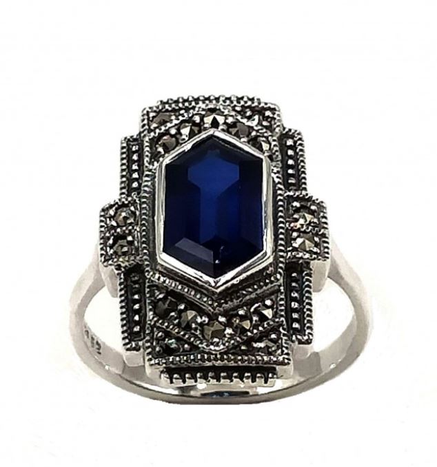 Bague Alizée Saphir (imitation)