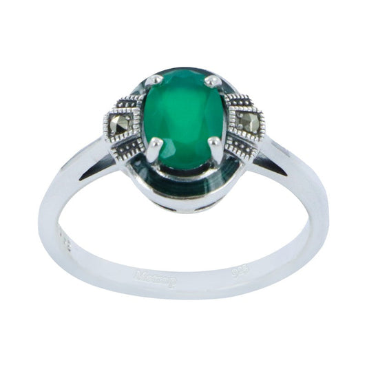 Bague Carlotta Agate Verte