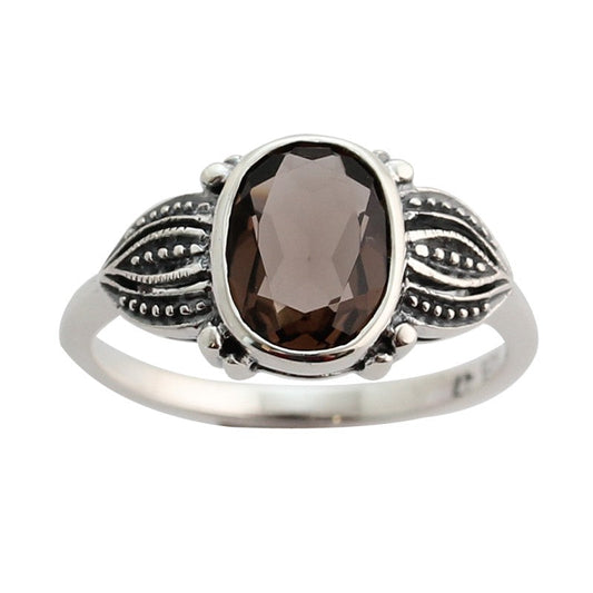 Bague Anne Quartz Fumé