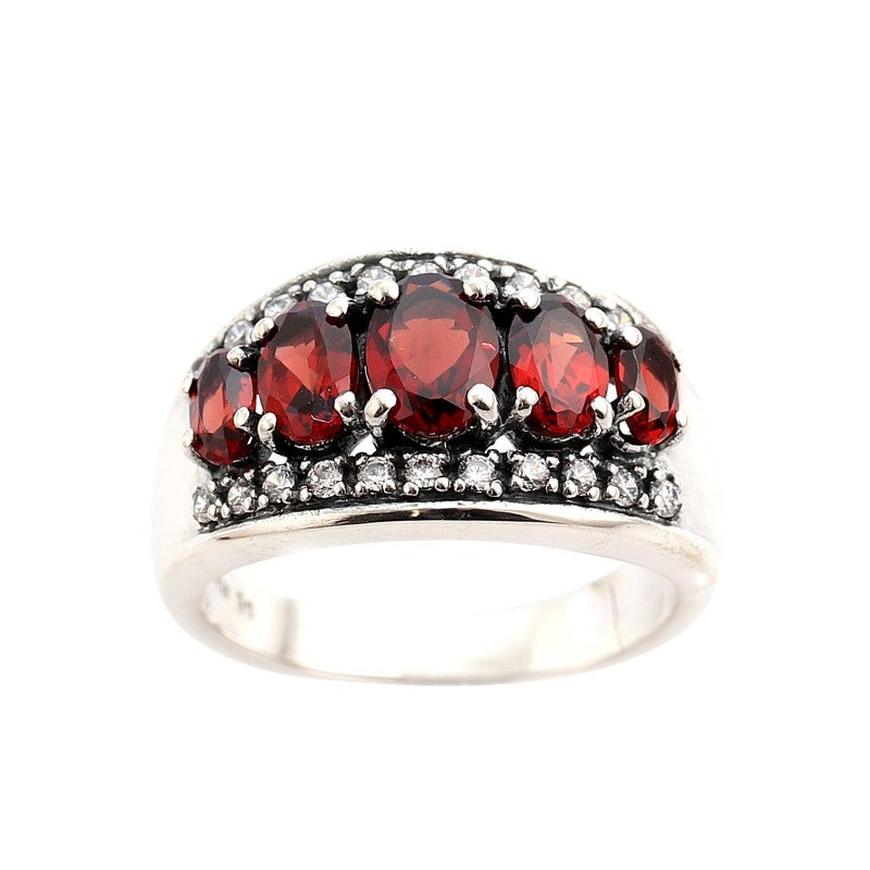 Bague Lottie Grenat