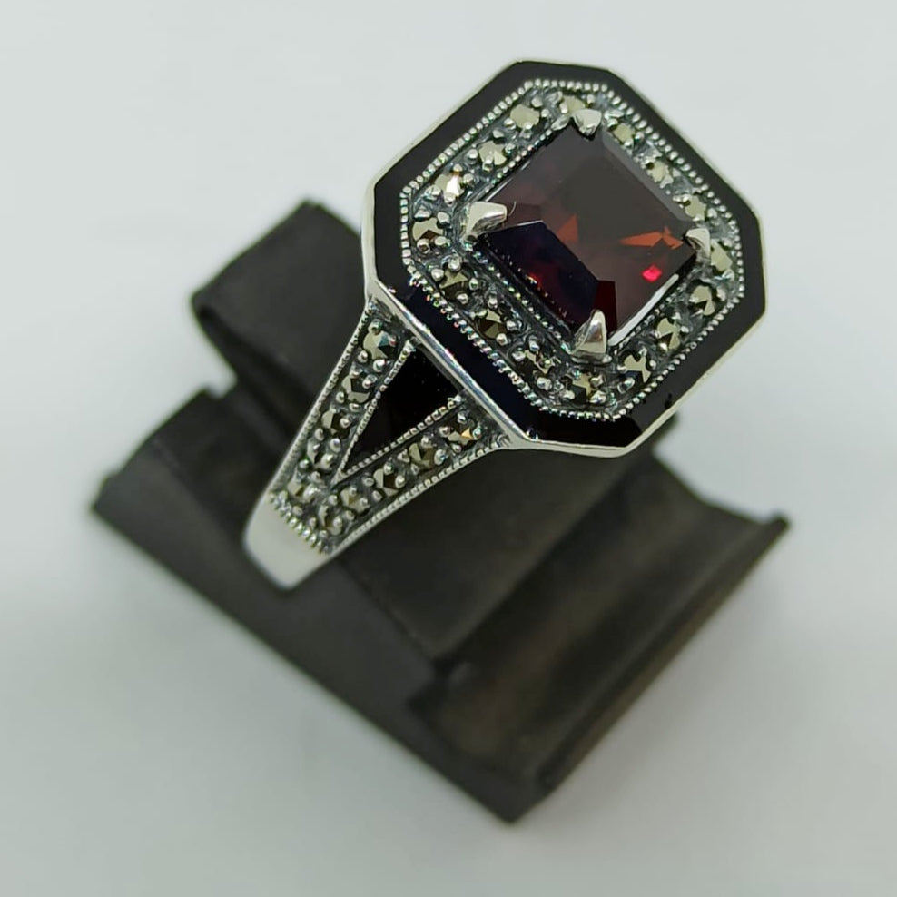 Bague Mélinda Grenat