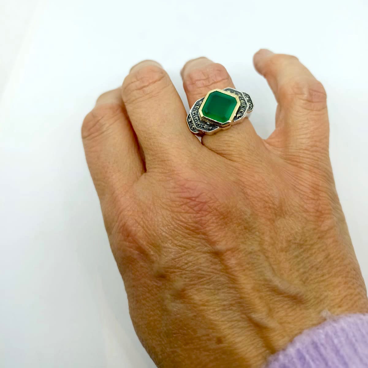 Bague Tank Agate