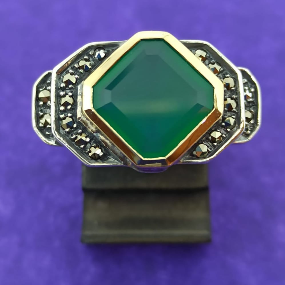 Bague Tank Agate